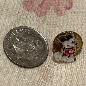 Gold and Red Mickey Mouse Pin Vintage
